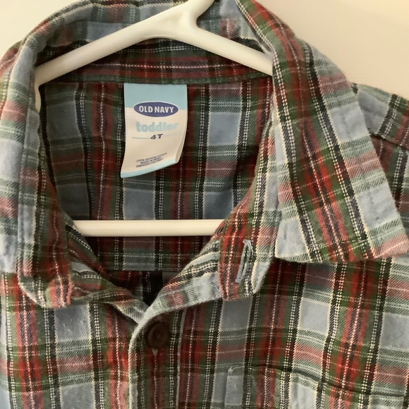 Great Holiday Outfit, Boys 4T button down plaid shirt and tan Jeans. - Picture 4 of 12